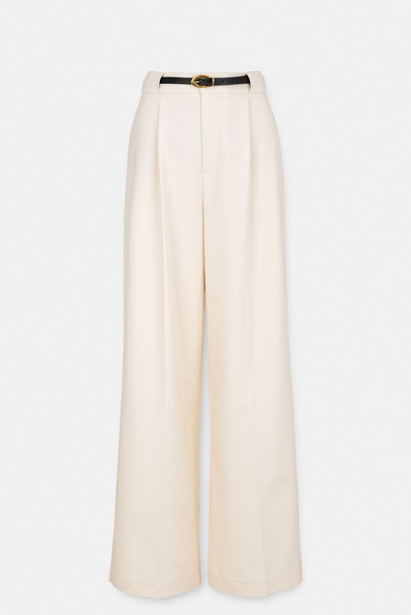 Tiffany Production Pantalone širokog kroja sa kaišem